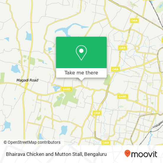 Bhairava Chicken and Mutton Stall, Hegganahalli Main Road Bengaluru KA map