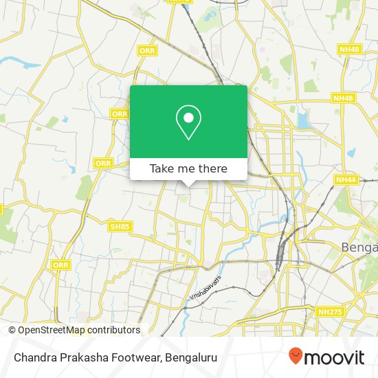 Chandra Prakasha Footwear, 11th Main Road Bengaluru 560010 KA map