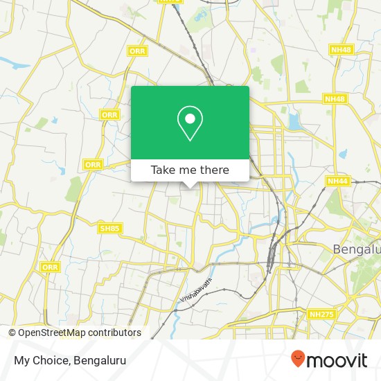 My Choice, 1st Main Road Bengaluru KA map