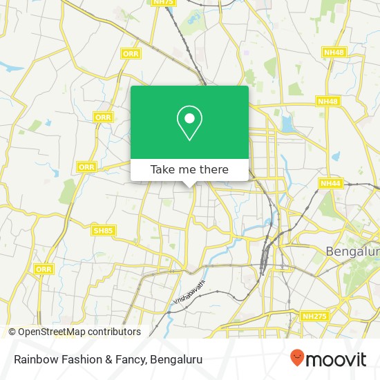 Rainbow Fashion & Fancy, 1st Cross Road Bengaluru 560010 KA map