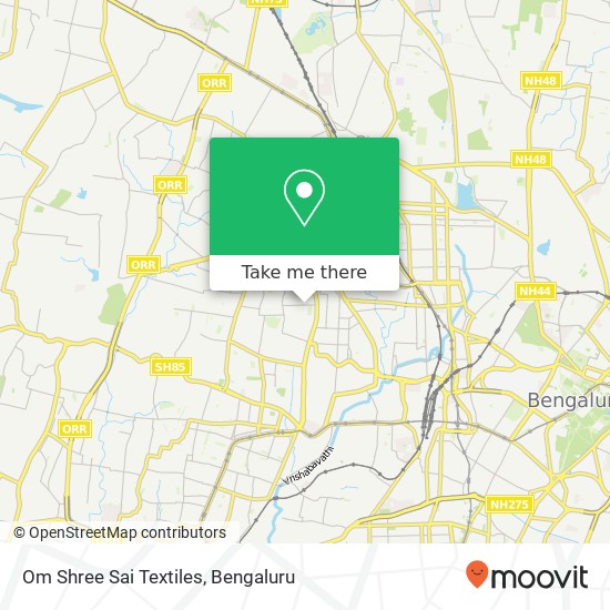 Om Shree Sai Textiles, 1st Main Road Bengaluru 560010 KA map