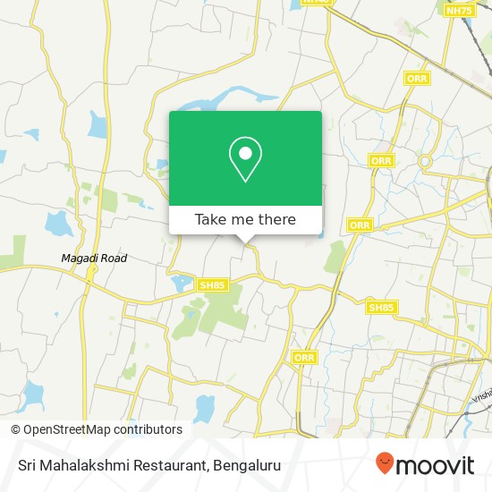 Sri Mahalakshmi Restaurant, Vighaneshwar Main Road Bengaluru 560091 KA map