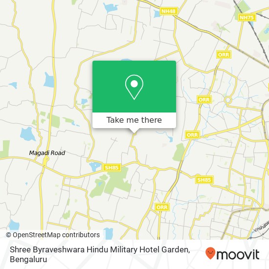 Shree Byraveshwara Hindu Military Hotel Garden, Sollapuradama Main Road Bengaluru 560091 KA map
