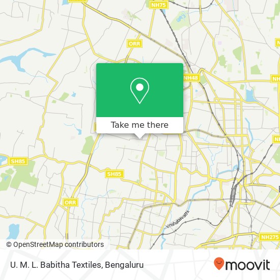 U. M. L. Babitha Textiles, 15th Main Road Bengaluru 560079 KA map