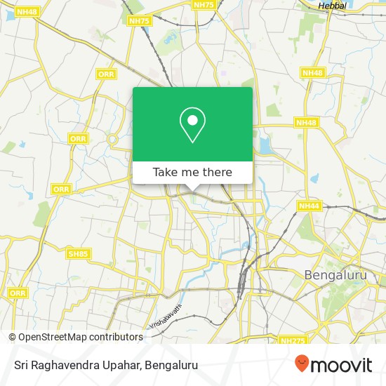 Sri Raghavendra Upahar, Mahakavi Kuvempu Road Bengaluru 560010 KA map