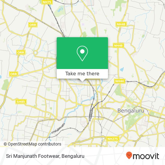 Sri Manjunath Footwear, 3rd Main Road Bengaluru 560010 KA map