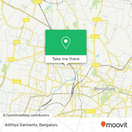 Adithya Garments, 3rd Main Road Bengaluru KA map