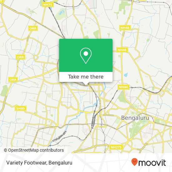 Variety Footwear, M K K Road Bengaluru KA map