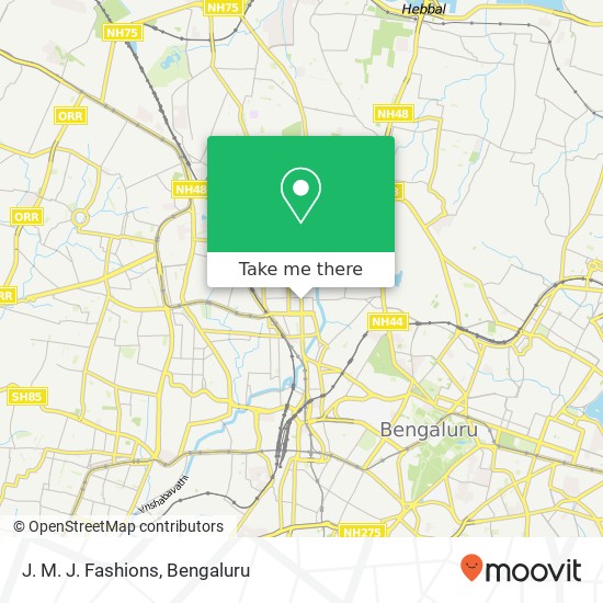 J. M. J. Fashions, Sampige Road Bengaluru 560003 KA map