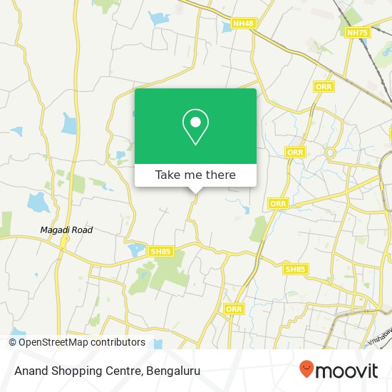 Anand Shopping Centre, Hegganahalli Main Road Bengaluru KA map
