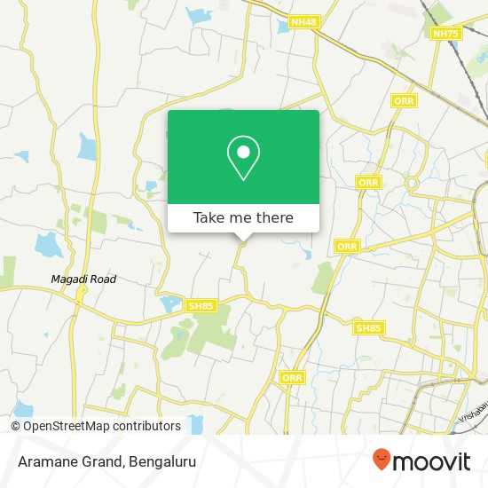 Aramane Grand, Hegganahalli Main Road Bengaluru KA map