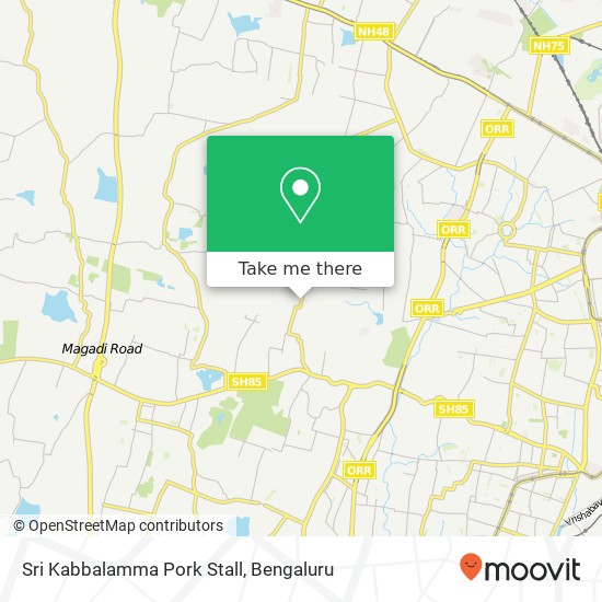 Sri Kabbalamma Pork Stall, Hegganahalli Main Road Bengaluru KA map
