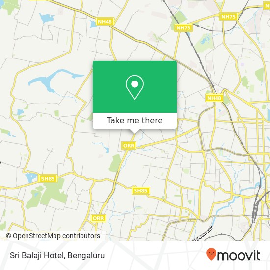 Sri Balaji Hotel, Service Road Bengaluru 560058 KA map