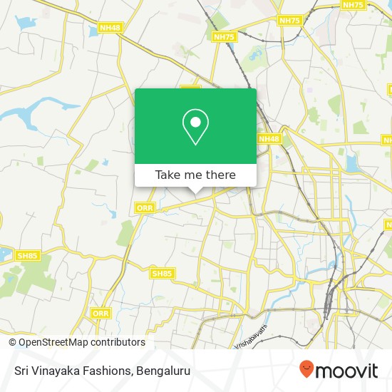 Sri Vinayaka Fashions, 10th Main Road Bengaluru 560086 KA map