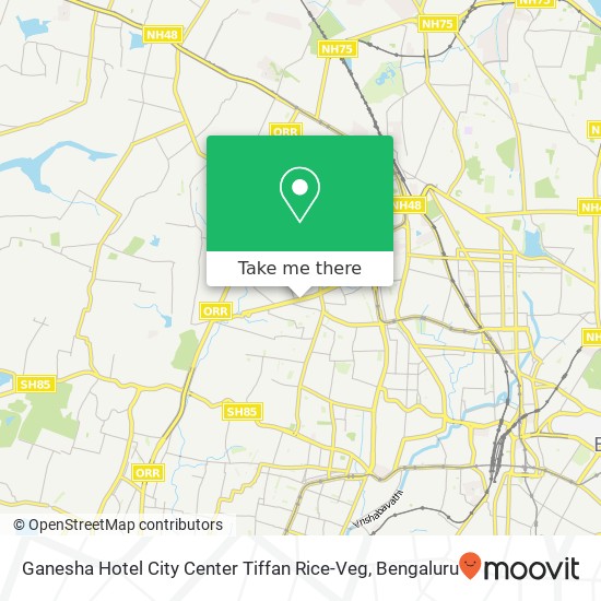 Ganesha Hotel City Center Tiffan Rice-Veg, Pipeline Road Bengaluru 560086 KA map