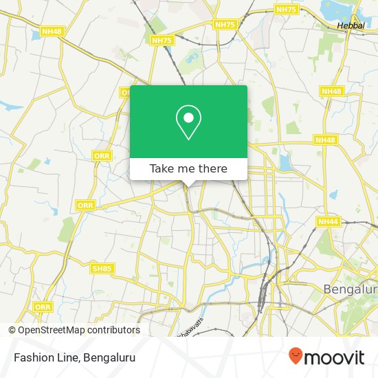 Fashion Line, 19th A Main Road Bengaluru KA map