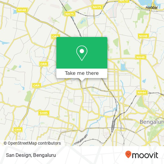 San Design, 19th A Main Road Bengaluru KA map