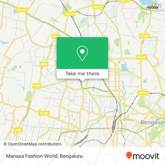 Manasa Fashion World, 19th A Main Road Bengaluru KA map