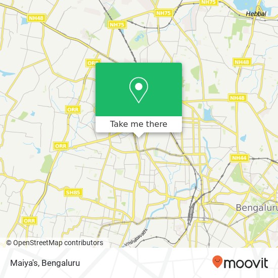 Maiya's, 11th Cross Road Bengaluru 560044 KA map