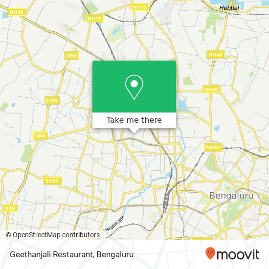 Geethanjali Restaurant, 12th Main Road Bengaluru 560010 KA map