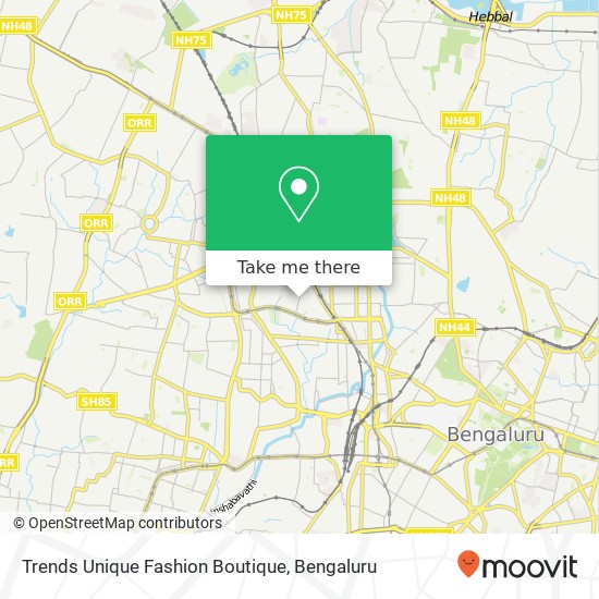 Trends Unique Fashion Boutique, 1st Main Road Bengaluru KA map