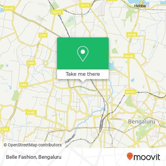 Belle Fashion, 13th Main Road KA map