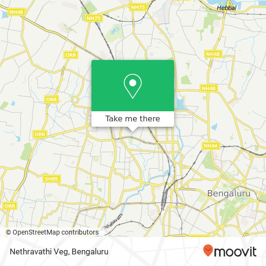 Nethravathi Veg, 12th Main Road Bengaluru 560010 KA map