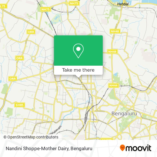 Nandini Shoppe-Mother Dairy map