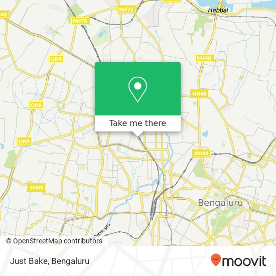 Just Bake, 1st Main Road Bengaluru 560010 KA map
