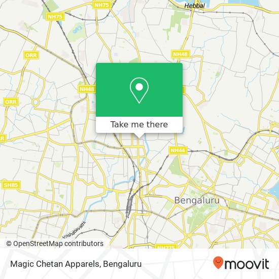 Magic Chetan Apparels, Vasavi Temple Road Bengaluru KA map