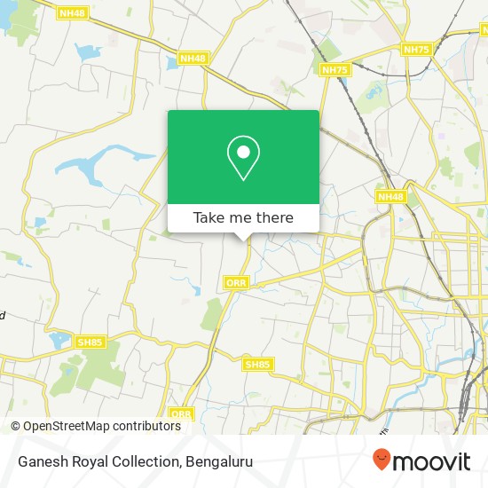 Ganesh Royal Collection, 1st Main Road Bengaluru KA map