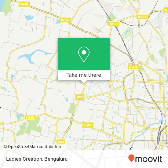 Ladies Creation, Service Road Bengaluru 560058 KA map