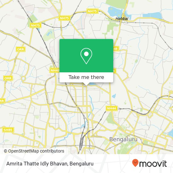 Amrita Thatte Idly Bhavan, Sampige Road Bengaluru KA map