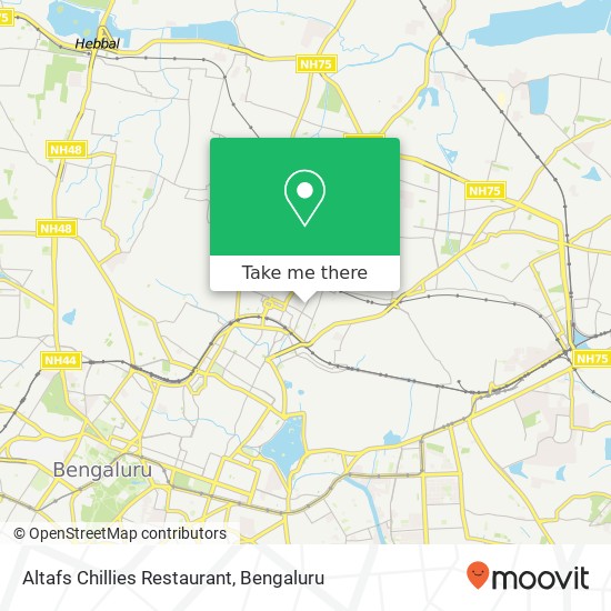 Altafs Chillies Restaurant, North Road Bengaluru 560005 KA map