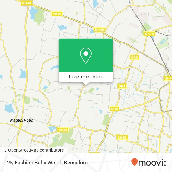 My Fashion Baby World, Raj Gopal Nagar Main Road Bengaluru KA map