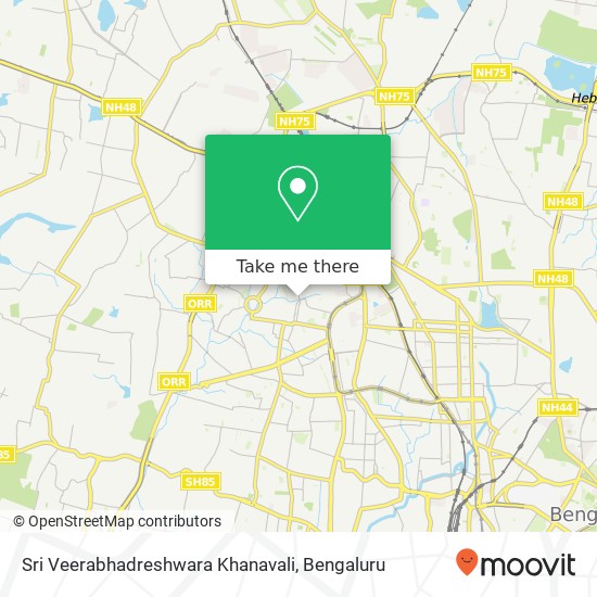 Sri Veerabhadreshwara Khanavali, 60 Feet Road Bengaluru KA map