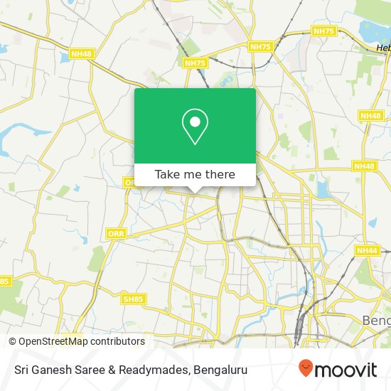 Sri Ganesh Saree & Readymades, 12th Cross Road Bengaluru KA map