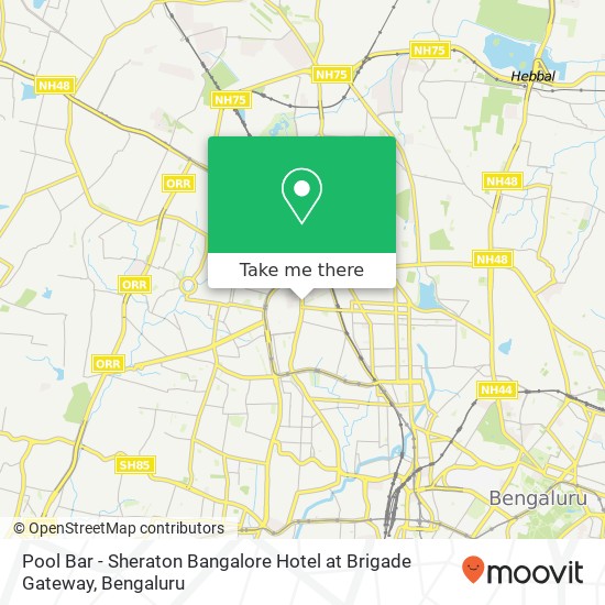 Pool Bar - Sheraton Bangalore Hotel at Brigade Gateway, LT Col Niranjan Kumar Underpass Bengaluru 560010 KA map