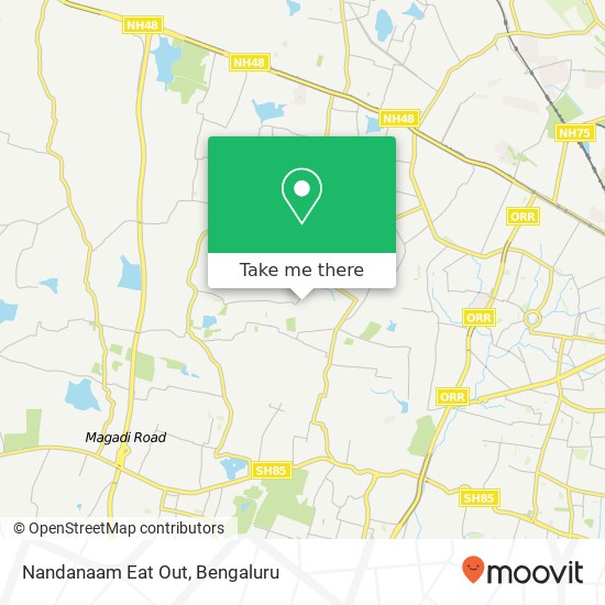 Nandanaam Eat Out, 9th Main Road Bengaluru 560058 KA map