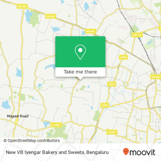 New VB Iyengar Bakery and Sweets, Raj Gopal Nagar Main Road Bengaluru 560058 KA map