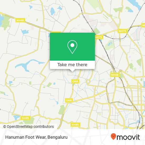 Hanuman Foot Wear, 5th Main Road Bengaluru 560096 KA map