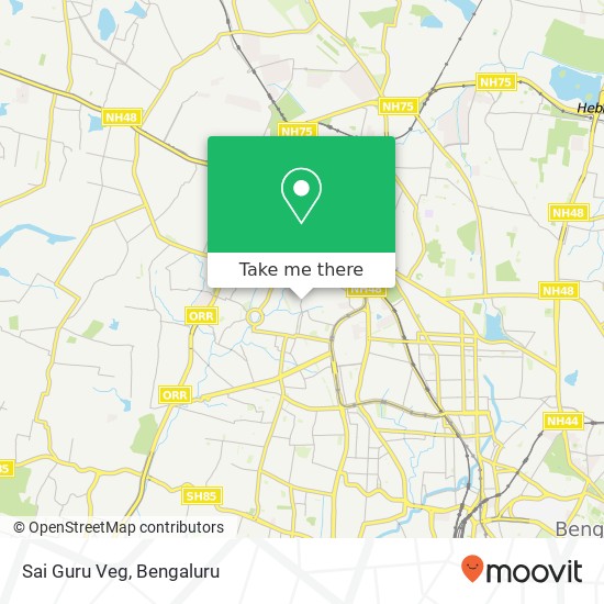 Sai Guru Veg, 60 Feet Road Bengaluru KA map