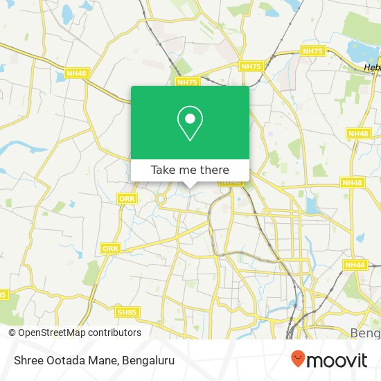 Shree Ootada Mane, 60 Feet Main Road Bengaluru 560086 KA map