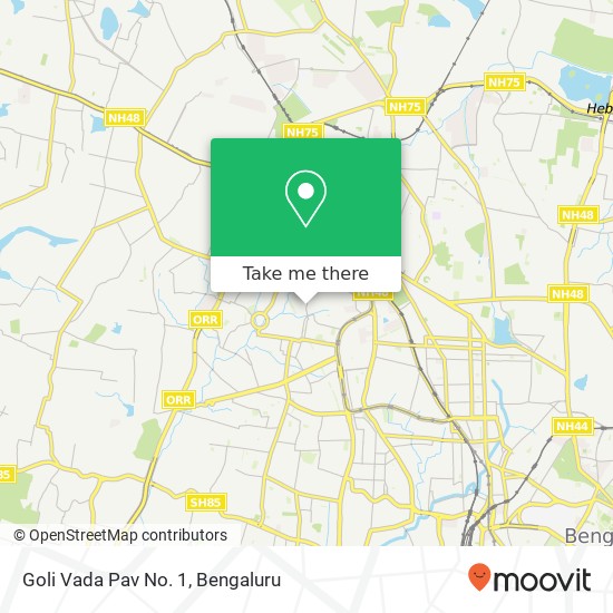 Goli Vada Pav No. 1, 60 Feet Main Road Bengaluru 560096 KA map