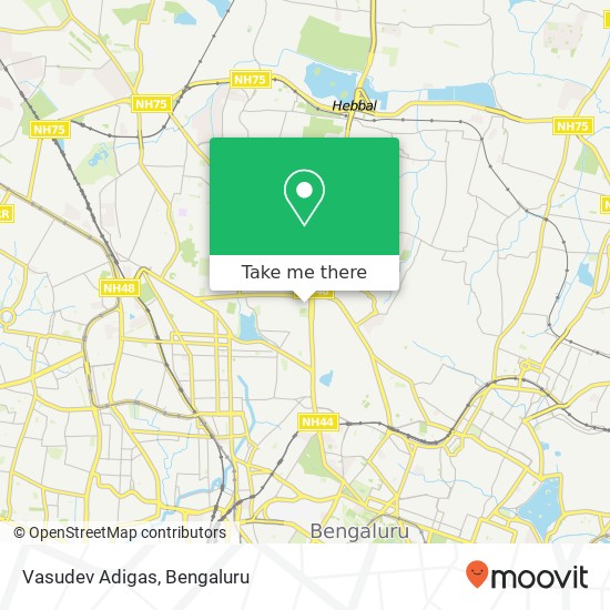 Vasudev Adigas, 3rd Cross Road Bengaluru 560080 KA map