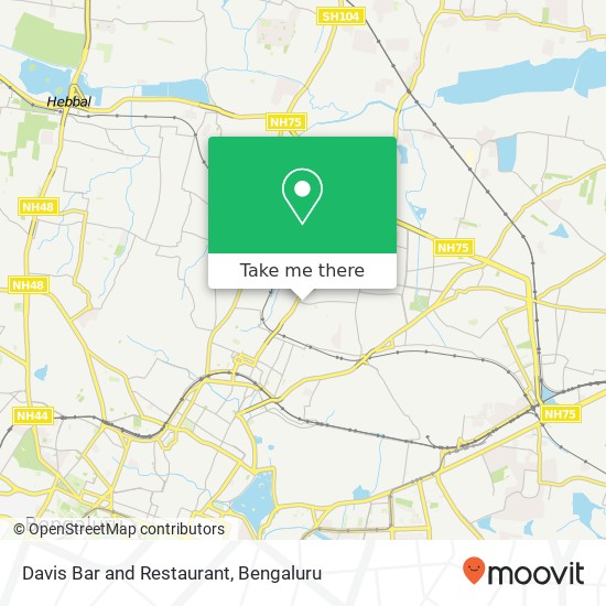 Davis Bar and Restaurant, Oil Mill Road Bengaluru 560084 KA map