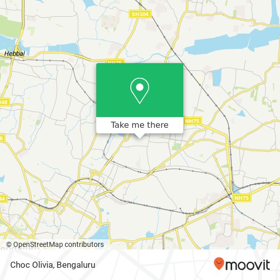 Choc Olivia, Nehru Road Bengaluru 560084 KA map