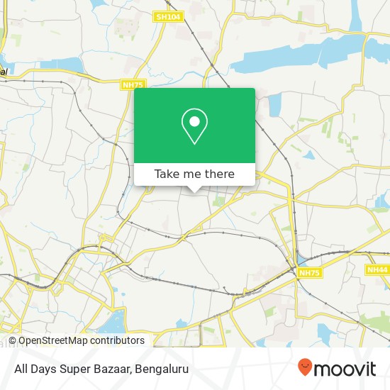 All Days Super Bazaar, KEB Road Bengaluru 560084 KA map