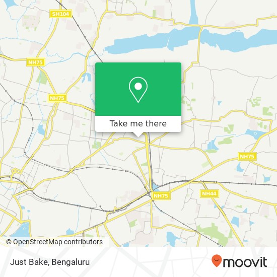 Just Bake, A Cross Road Bengaluru 560043 KA map