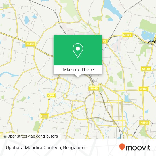 Upahara Mandira Canteen, Bengaluru 560022 KA map